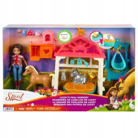    Mattel Mustang Spirit of Freedom Set Foal Kindergarten HCH37