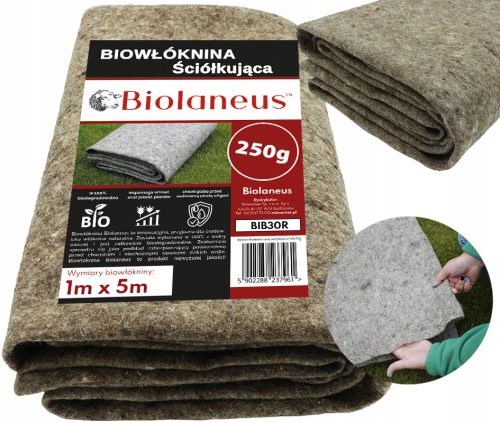 Агротекстил - Мулчиране от агротекстил (против плевели) Biolaneus сив 100 x 500 cm 250 g/m²