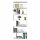  Индустриален рафт Songmics 70 см x 190,5 см x 24 см бял
