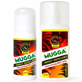    Mugga Deet спрей против комари и кърлежи 50% 75 ml + Mugga течност против кърлежи и комари 0,05 kg 50 ml