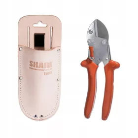   Градинска ножица - Ръчни ножици Löwe 17 см + кожен кобур за ножици Shark Tools