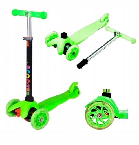  Тротинетка триколесна TOBBI-TOYS TJ 702-GREEN Green