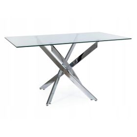   Правоъгълна маса Signal Tables 140 x 80 x 75 см сребро