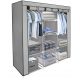 Гардероб Timetrade ГОЛЯМ ГАРДЕРОБ МАТЕРИАЛ ГАРДЕРОБ XXL 130 x 175 x 45 см нюанси на сивото