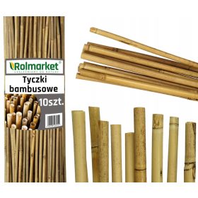   Подпора за растения - Бамбукови колове Rolmarket 180 см х 14 мм 10 бр.