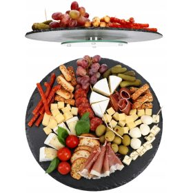   Поставка за торта, плодове - Въртяща се чиния за сервиране Browin Чиния за сервиране 30 см