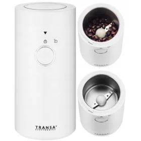    Електрическа мелница Transa Electronics WhiteGrindly 200 W, бяла