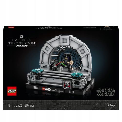  LEGO Star Wars 75352 Диорама: Тронната зала на императора