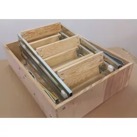   Дървени тавански стълби MYZYK 60 x 80 см, максимална височина 260 см