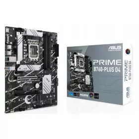    Дънна платка ASUS PRIME B760-PLUS D4, Intel Socket 1700, поддръжка на DDR4