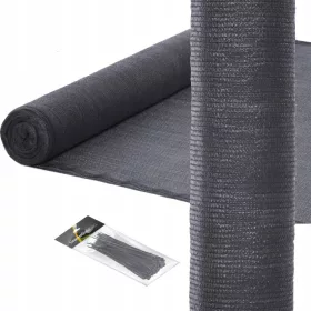   МРЕЖА ЗА СЕНЧАВАНЕ 75% ПОКРИВАНЕ ЗА ОГРАДА 1,5х25 ГРАФИТ