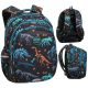  Ученическа раница с много отделения CoolPack черна, Нюанси на синьо, Нюанси на оранжево, Многоцветен 21 л
