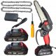 Мини акумулаторен верижен трион 6" 2xAKU 1.5Ah