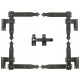 4× Ъглова панта M 9 35 mm пластина 35 x 250 mm + Km Express lock lock01