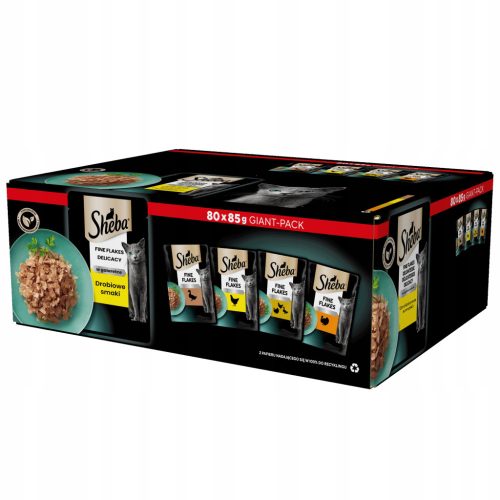  Sheba мокра храна микс от вкусове 6,8 кг