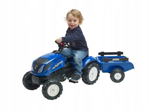  Детски трактор Falk 3080AB New Holland, син