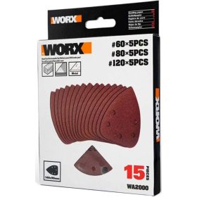  Делта шкурка WORX WA2000 15 бр.