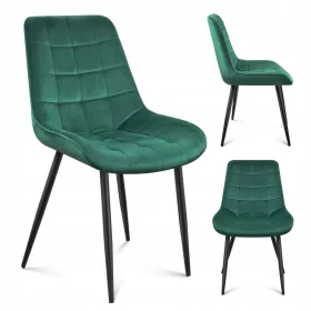    Маркадлер стол, кадифе, нюанси на зелено, 1 бр.