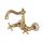 Стенен кран за умивалник Silla gold