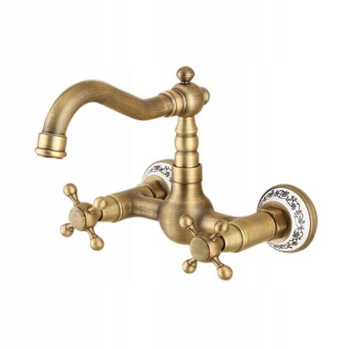 Стенен кран за умивалник Silla gold