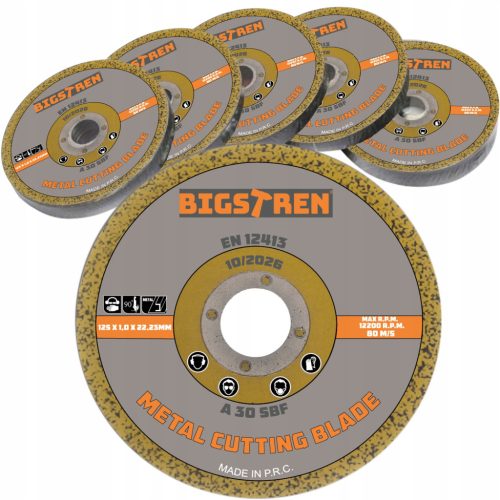  Bigstren 21639 Режещ диск за метал 125 мм 50 бр.