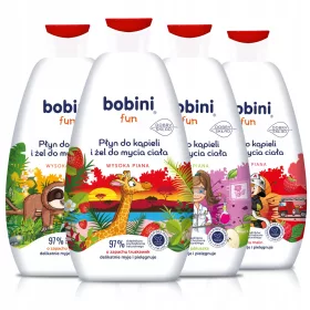    Bobini Bath течен измиващ гел за деца 4 опаковки