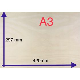   ШПЕРПЛАТ 3ММ РАЗМЕР А3см КЛАС. 2 ЗА ЛАЗЕР
