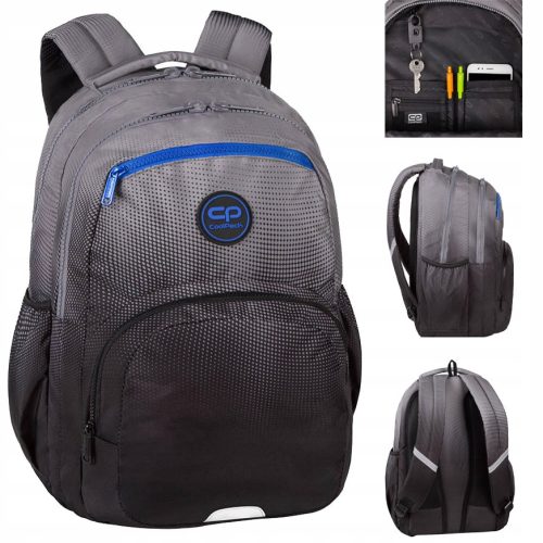  Ученическа раница с много отделения CoolPack Shades of grey and silver 23л