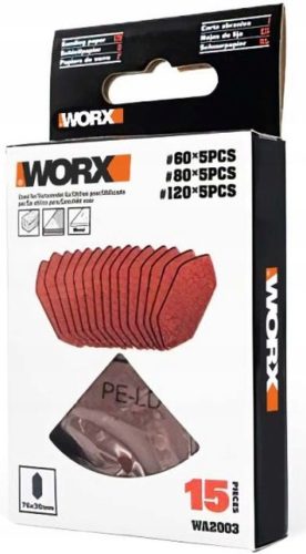  Делта шкурка WORX WA2003 15 бр.