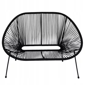   Градинска пейка - Пластмасова пейка с облегалка 114 х 74 см