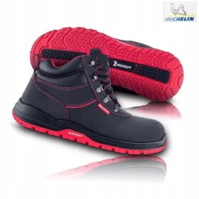   Работни обувки ботуши VM FOOTWEAR MICHELIN BONN O1PL FO SR 8190 размер 43 + MICHELIN - стикер, бял, 8 x 5 cm