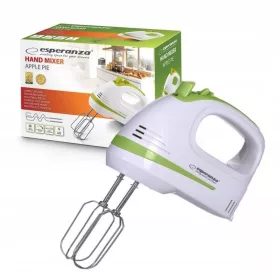    Ръчен миксер Esperanza, ръчен кухненски миксер, 400 W, бял