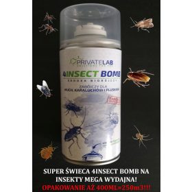   Препарат против насекоми - Димна бомба против хлебарки, мухи и дървеници Private Lab 400 мл