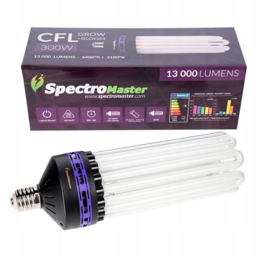  Spectromaster 300 W CFL крушка за отглеждане на растения