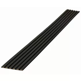   Летви 3D 6 бр. върху филц 275cmx27cm ЧЕРЕН