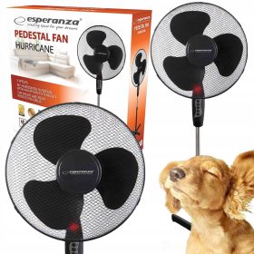    Подов вентилатор Esperanza HURRICANE черен