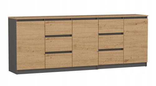  Скрин TopEshop Costa 200 x 40 x 75 см антрацит мат