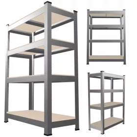    ГАРАЖЕН ЕТАЖЕР ЗА СЪХРАНЕНИЕ, МЕТАЛНА РАБОТИЛНА, 150x70x30, 600кг, 4 РАФТА