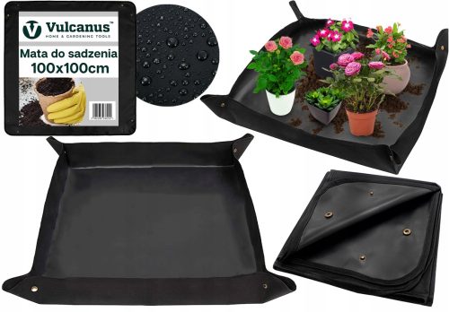 Градинска тента, сенник - Rolmarket VUA280R подложка за засаждане, черна, 100x100 см