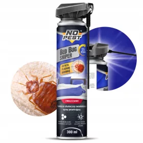   Препарат против насекоми - Пръскачка, аерозол против хлебарки, бълхи, дървеници, сребристи рибки No-Pest 300 ml
