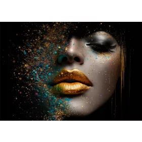   ФОТОТАПЕТ ЛЕН ЖЕНА ЗЛАТЕН БЛЯСЪК 276x192