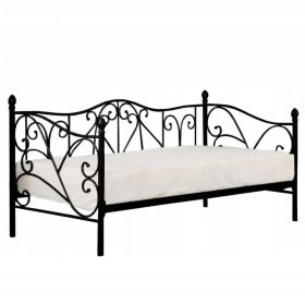    Halmar SUMATRA единично метално легло 90x200 черно