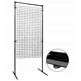   ПОСТАВКА ЗА ПАРАВАН С МАГАЗИННА РЕШЕТКА 150х80 СМ ЧЕРНА