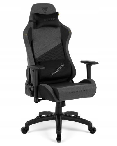  Игрален стол Sense7 Spellcaster Senshi Edition XL, сив плат
