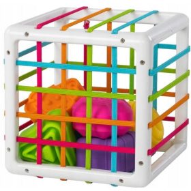    Гъвкава играчка за сортиране на кубчета Fat Brain InnyBin