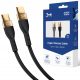  3mk USB type C - USB type C кабел 2 м черен
