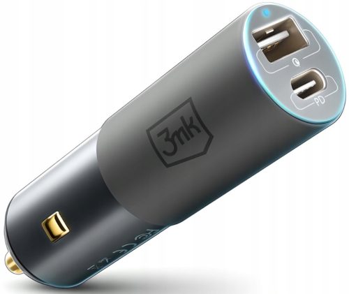  3MK Charger USB USB-C 100W - Най-мощното зарядно за кола