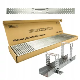   Плоска закачалка ES 60 x 250 за профили CD60 100 бр.