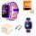  Smartwatch GPS локатор смарт часовник за деца lokizarot LBS нюанси на розово