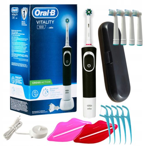  Oral-B D100 Vitality Cross Action Електрическа четка за зъби черна